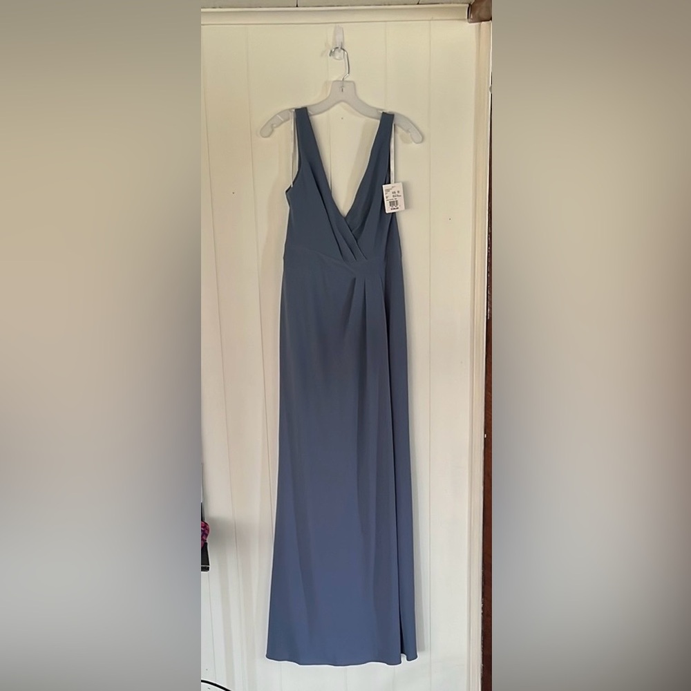 BNWT David’s Bridal Dress Size 8. Color:Steel Blue